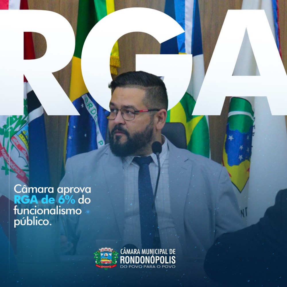 Câmara aprova RGA do funcionalismo público de Rondonópolis 